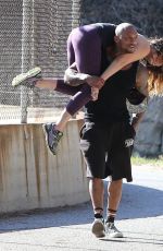 KELLY BROOK and David Mcintosh Share Affection Out in Los Angeles