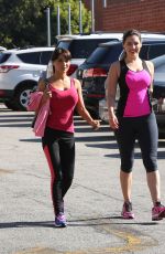 KELLY BROOK at a Kickboxing Class in Los Angeles