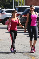 KELLY BROOK at a Kickboxing Class in Los Angeles
