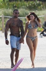 KELLY BROOK in Bikini at a Beach in Miami