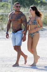 KELLY BROOK in Bikini at a Beach in Miami