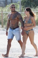 KELLY BROOK in Bikini at a Beach in Miami