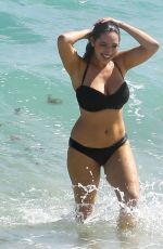 KELLY BROOK in Bikinis at a Photoshoot on the Beach in Miami