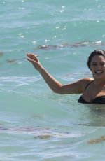 KELLY BROOK in Bikinis at a Photoshoot on the Beach in Miami