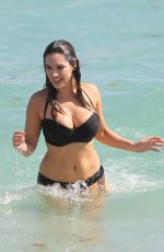 KELLY BROOK in Bikinis at a Photoshoot on the Beach in Miami