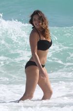 KELLY BROOK in Bikinis at a Photoshoot on the Beach in Miami