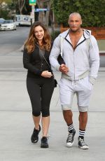 KELLY BROOK in Leggings Out and About in Los Angeles