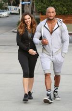 KELLY BROOK in Leggings Out and About in Los Angeles