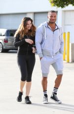 KELLY BROOK in Leggings Out and About in Los Angeles