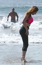 KELLY BROOK in Tight Spandex at Venice Beach