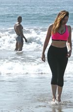KELLY BROOK in Tight Spandex at Venice Beach