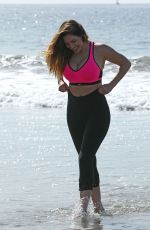 KELLY BROOK in Tight Spandex at Venice Beach