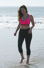 KELLY BROOK in Tight Spandex at Venice Beach