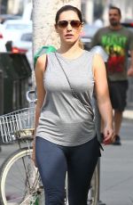 KELLY BROOK in Tights Out and About in Los Angeles