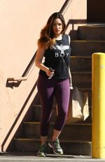KELLY BROOK Leaves a gGym in West Hollywood