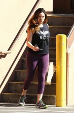 KELLY BROOK Leaves a gGym in West Hollywood