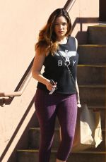 KELLY BROOK Leaves a gGym in West Hollywood