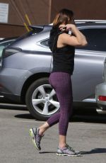 KELLY BROOK Leaves a gGym in West Hollywood
