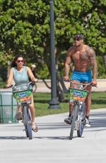 KELLY BROOK Riding a Bicycle in South Beach