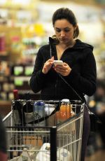 KELLY BROOK Shopping at Whole Foods in West Hollywood