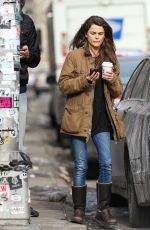 KERI RUSSELL Out and About in Soho