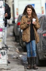 KERI RUSSELL Out and About in Soho