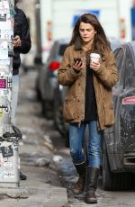 KERI RUSSELL Out and About in Soho