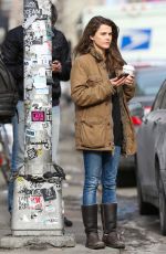 KERI RUSSELL Out and About in Soho