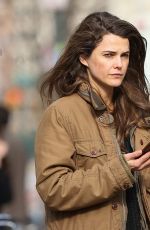 KERI RUSSELL Out and About in Soho