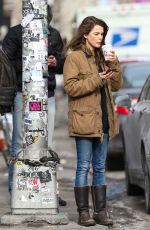 KERI RUSSELL Out and About in Soho