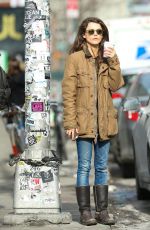 KERI RUSSELL Out and About in Soho
