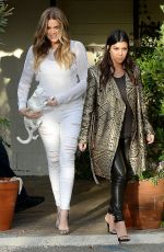 KHLOE and KOURTNEY KARDASHIAN on the Leo&Lily in Woodland Hills