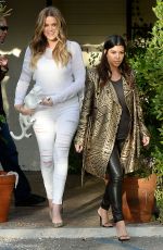 KHLOE and KOURTNEY KARDASHIAN on the Leo&Lily in Woodland Hills