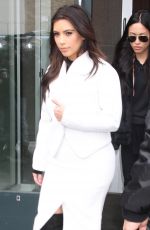 KIM KARDASHIAN Leaves Her Hotel in New York