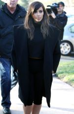 KIM KARDASHIAN Out for Lunch with KRIS JENNER at Fins Seafood Grill