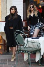 KIM KARDASHIAN Out for Lunch with KRIS JENNER at Fins Seafood Grill