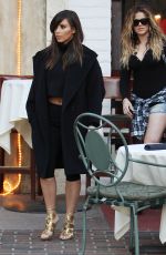 KIM KARDASHIAN Out for Lunch with KRIS JENNER at Fins Seafood Grill