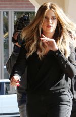 KIM< KOURTHEY and KHLOE KARDASHIAN on the Set of Keep Up With the Kardashians