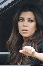 KIM< KOURTHEY and KHLOE KARDASHIAN on the Set of Keep Up With the Kardashians