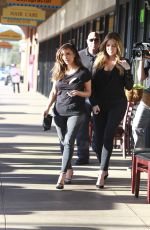 KIM< KOURTHEY and KHLOE KARDASHIAN on the Set of Keep Up With the Kardashians