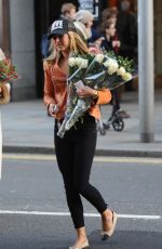 KIMBERLY GARNER in Jeans at a Flowers Shop in London