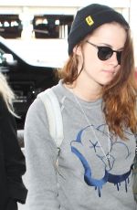 KRISTEN STEWART at LAX Airport in Los Angeles