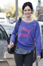 KRYSTEN RITTER in Leggings Arrives at a Gym in West Hollywood
