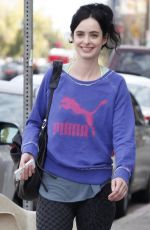 KRYSTEN RITTER in Leggings Arrives at a Gym in West Hollywood