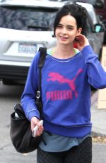 KRYSTEN RITTER in Leggings Arrives at a Gym in West Hollywood