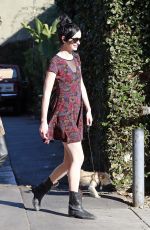 KRYSTEN RITTER in Short Dress Out and About in Los Angeles