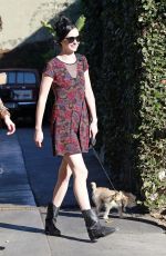 KRYSTEN RITTER in Short Dress Out and About in Los Angeles