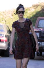 KRYSTEN RITTER in Short Dress Out and About in Los Angeles