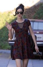 KRYSTEN RITTER in Short Dress Out and About in Los Angeles