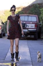 KRYSTEN RITTER in Short Dress Out and About in Los Angeles